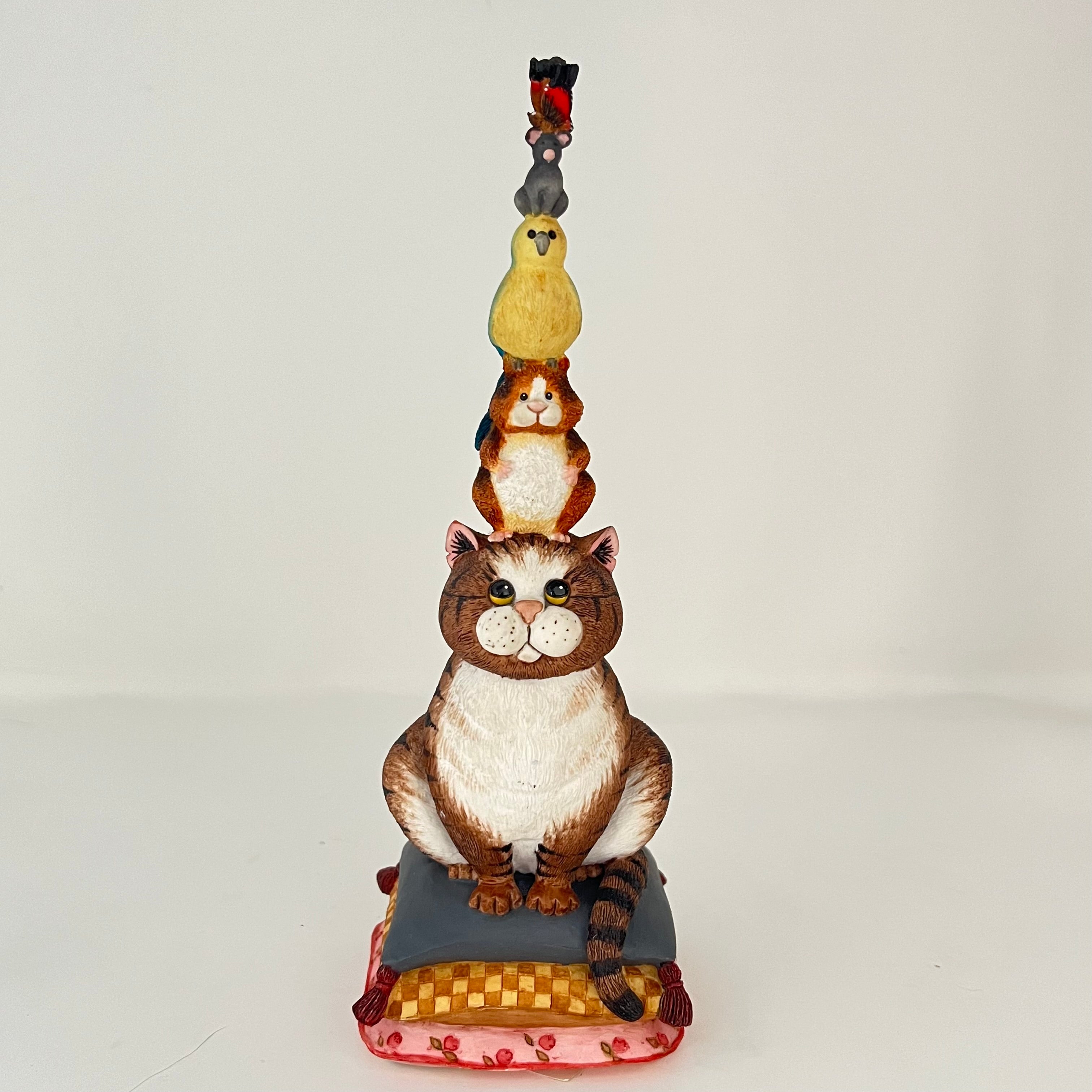 Vintage Balancing Act Comic & Curious Cats A1292