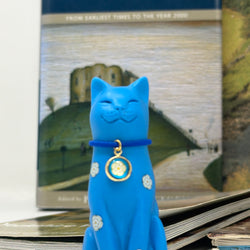 Yorkshire Rose Blue Lucky Cat