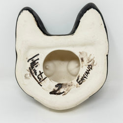 Winstanley Black & White Wall Plaque Cat Face Size 2