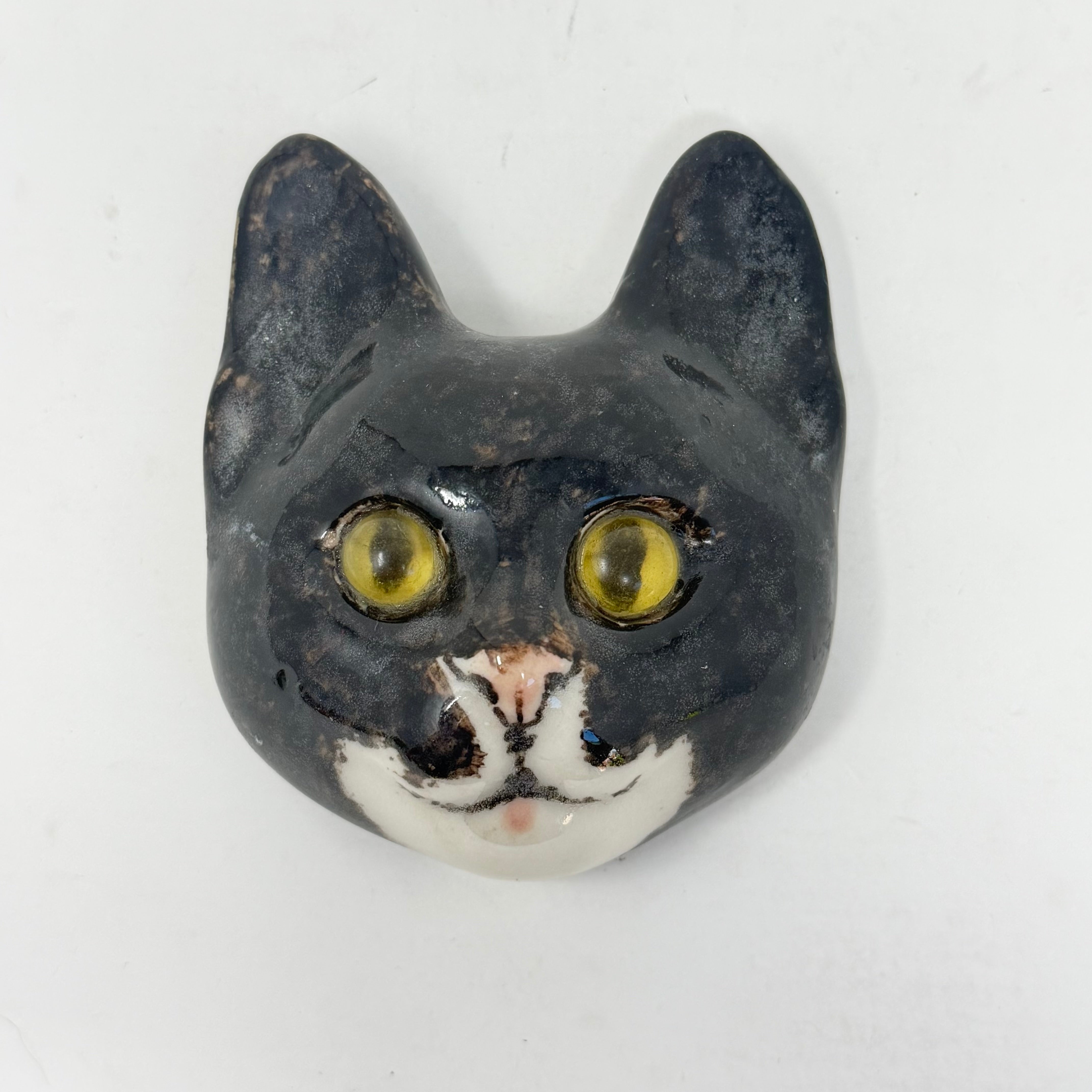Winstanley Black & White Cat Plaque - Size 1