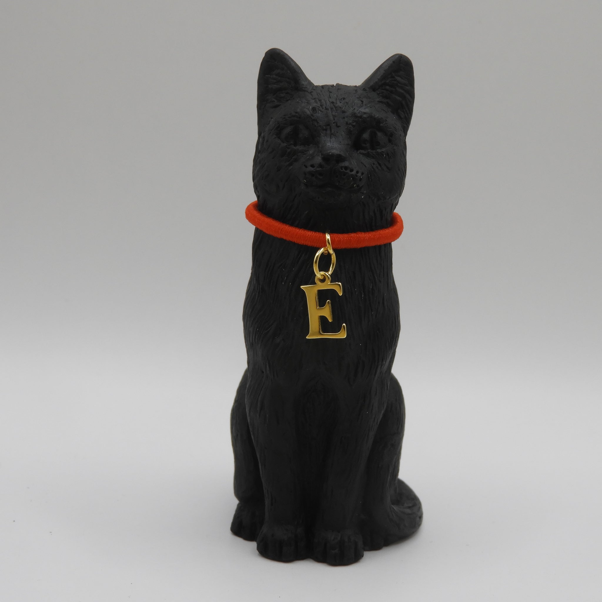 8cm Original Lucky Cat with Initial E Charm