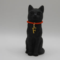 8cm Original Lucky Cat with Initial F Charm