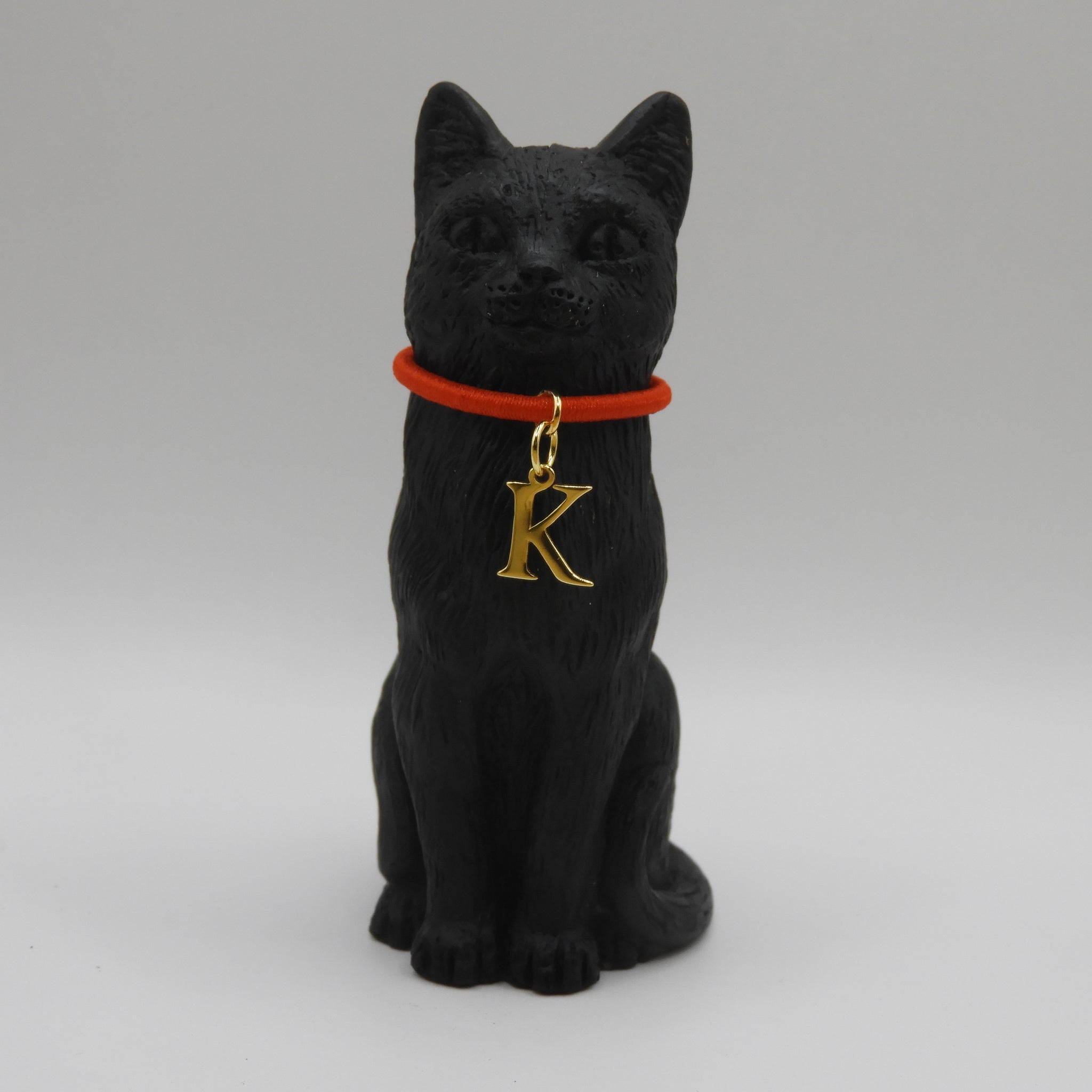 8cm Original Lucky Cat with Initial K Charm