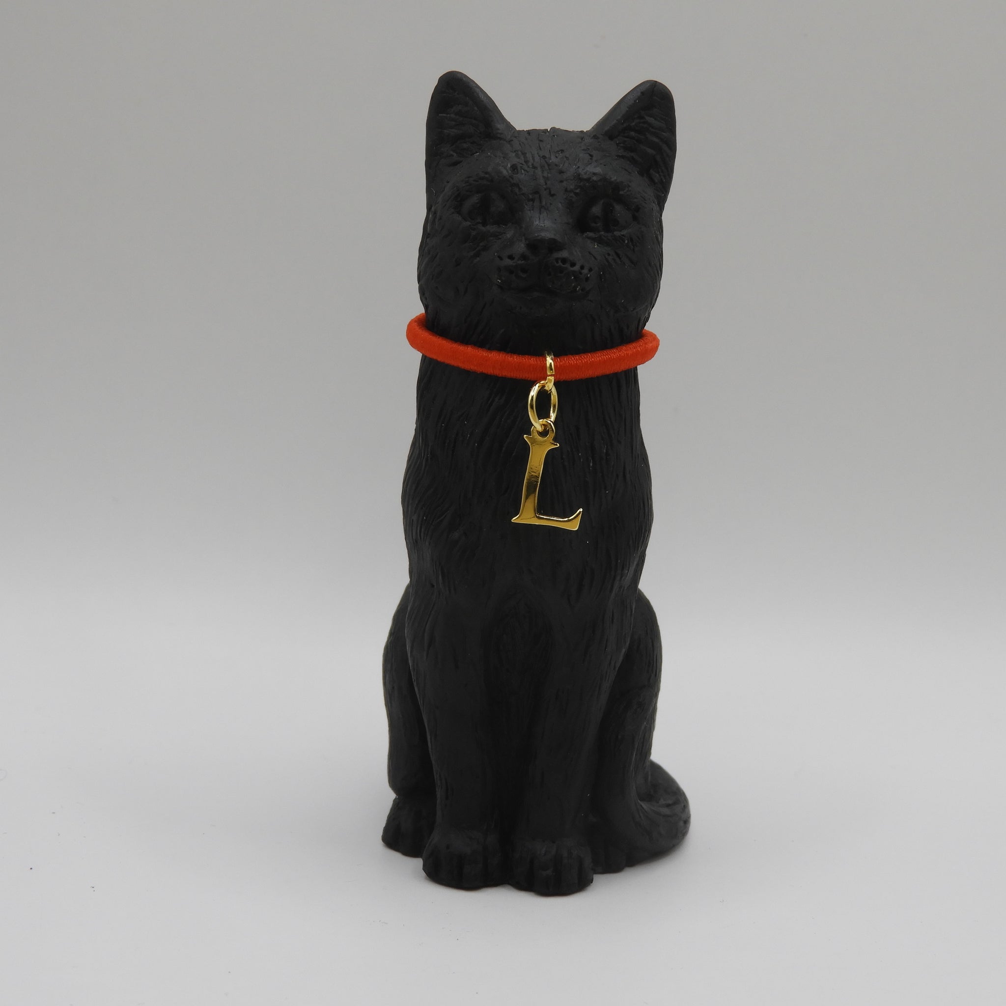 8cm Original Lucky Cat with Initial L Charm