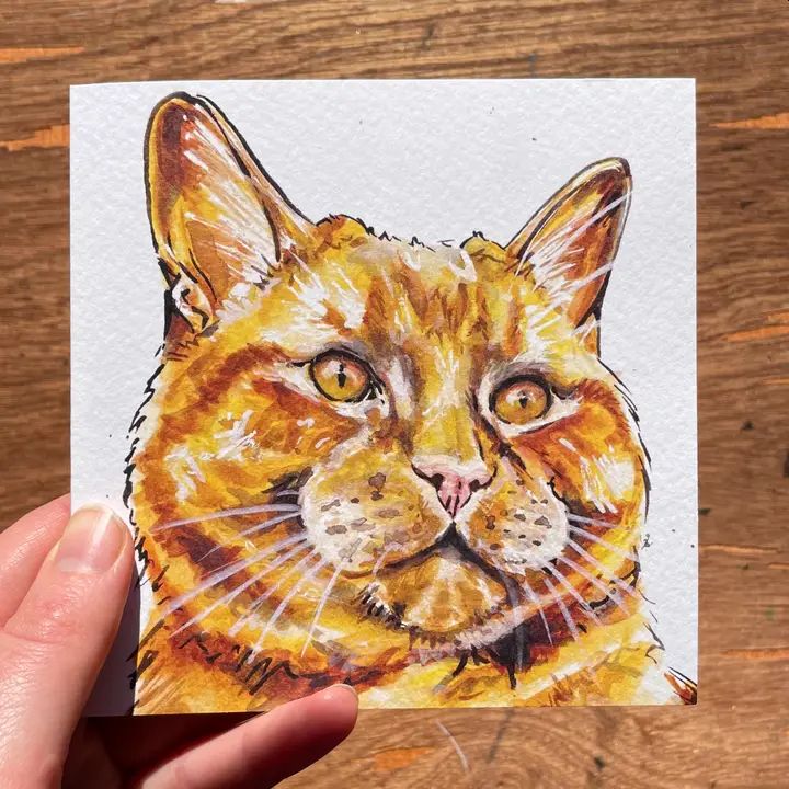 Dexter the Ginger Cat Greetings Card