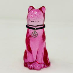 October Lucky Glass Cat