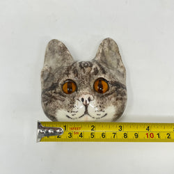 Winstanley Cat Tabby & White Wall Plaque - Size 1