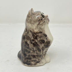 Winstanley Grey and White Cat Looking Up - Size 1