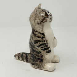 Winstanley Grey Tabby Cat On Back Legs - Size 1