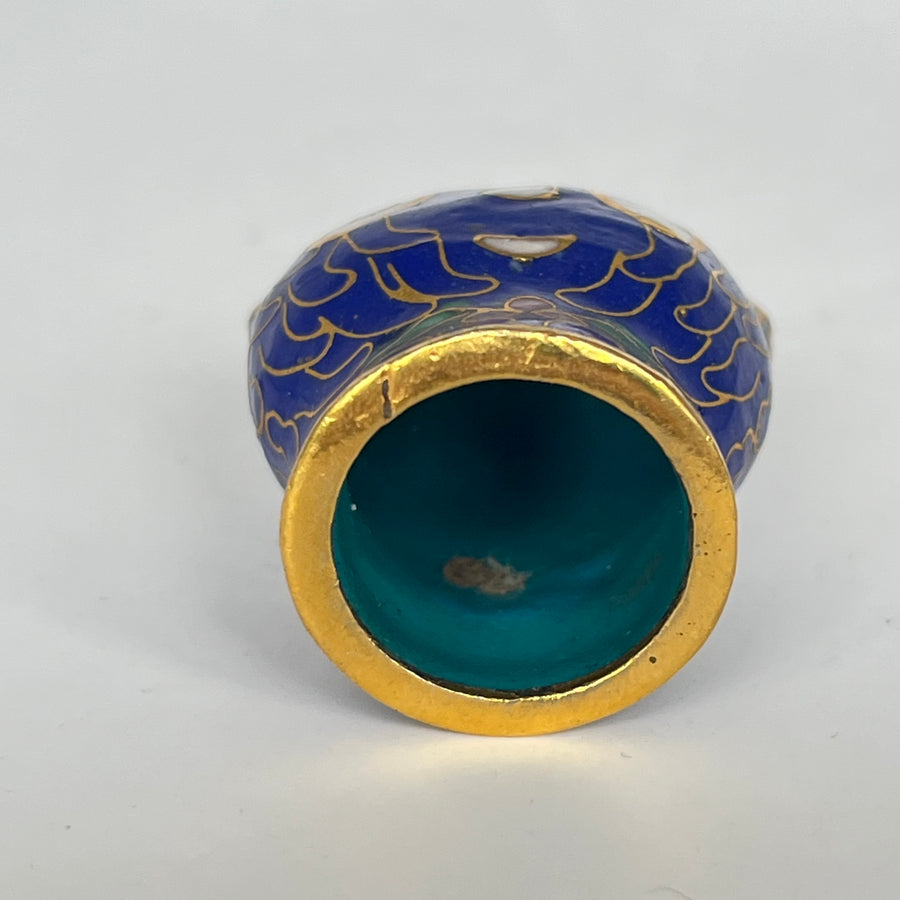 Vintage Small Cloisonne Cat Head