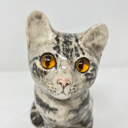 Winstanley Grey Tabby Cat Sitting Up - Size 3