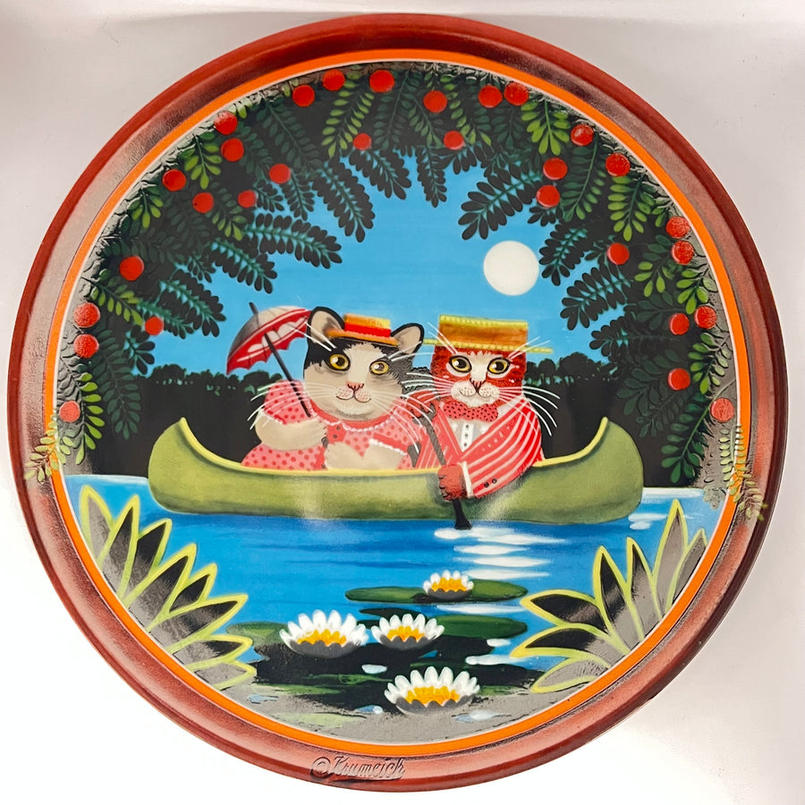 Vintage Set of 4 Plates Uncle Tad's Golden Oldies by Bradex