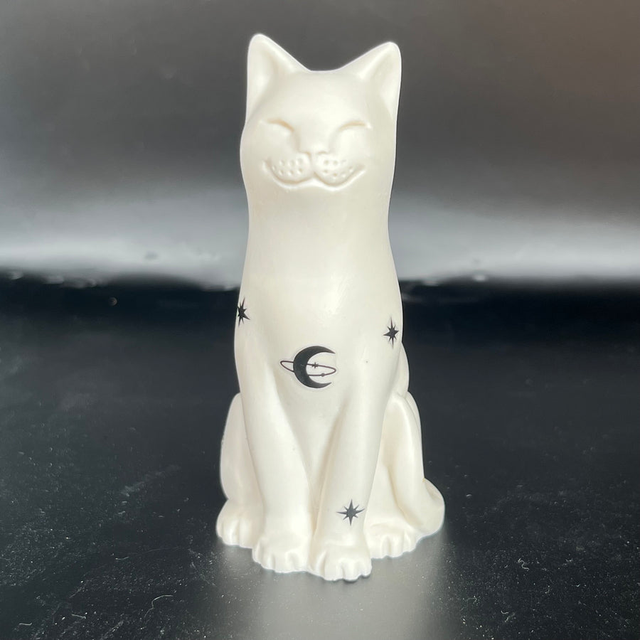 Hand Finished Celestial Lucky Natural Cat