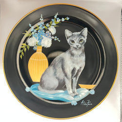 Vintage Sophisticated Ladies Set of 6 Plates by Bradex / Aldo Fazio