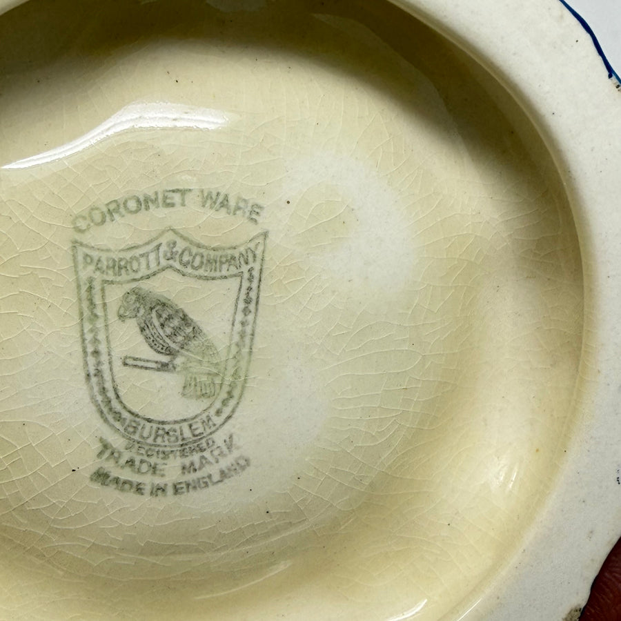 Vintage Cat & Pond Coronet Ware Ash Tray or Small Trinket Dish