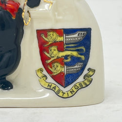 Rare Antique Arcadian Crested China Lucky Black Cat – Model #4 – Hastings Crest