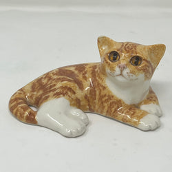 Winstanley Ginger & White Cat Lying - Size 2