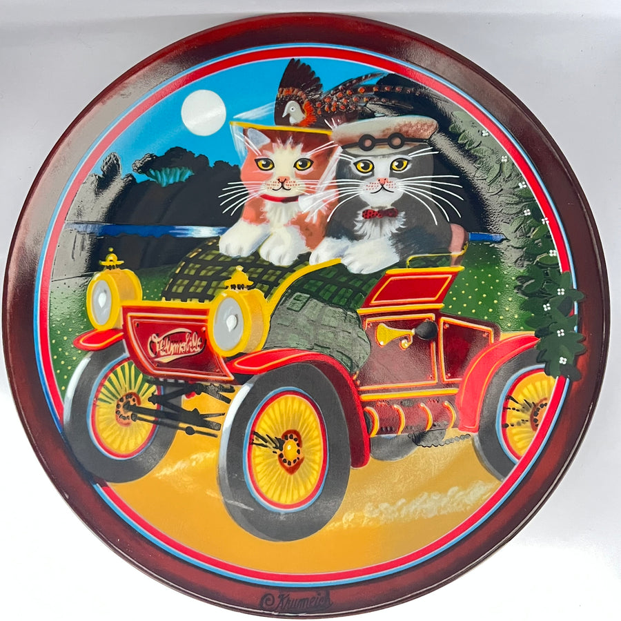 Vintage Set of 4 Plates Uncle Tad's Golden Oldies by Bradex