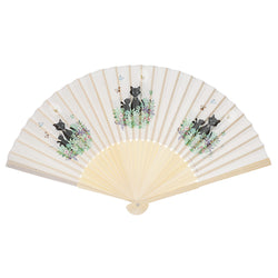 Black Kitty Paper Fan