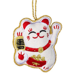 Embroidered Lucky Cat