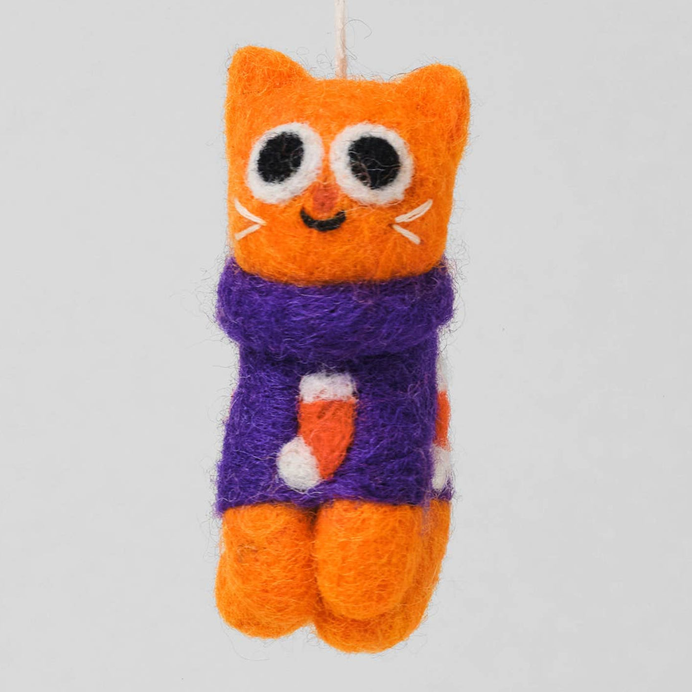 Esther, Ginger Cat Hanging Felt Decoration