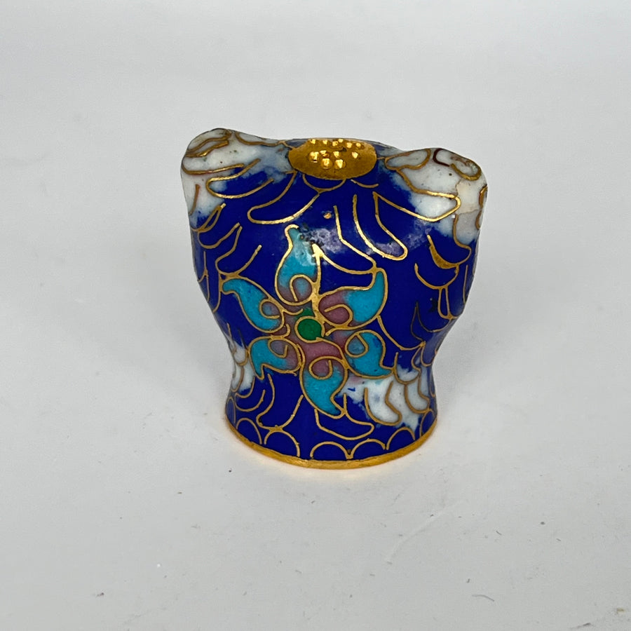 Vintage Small Cloisonne Cat Head