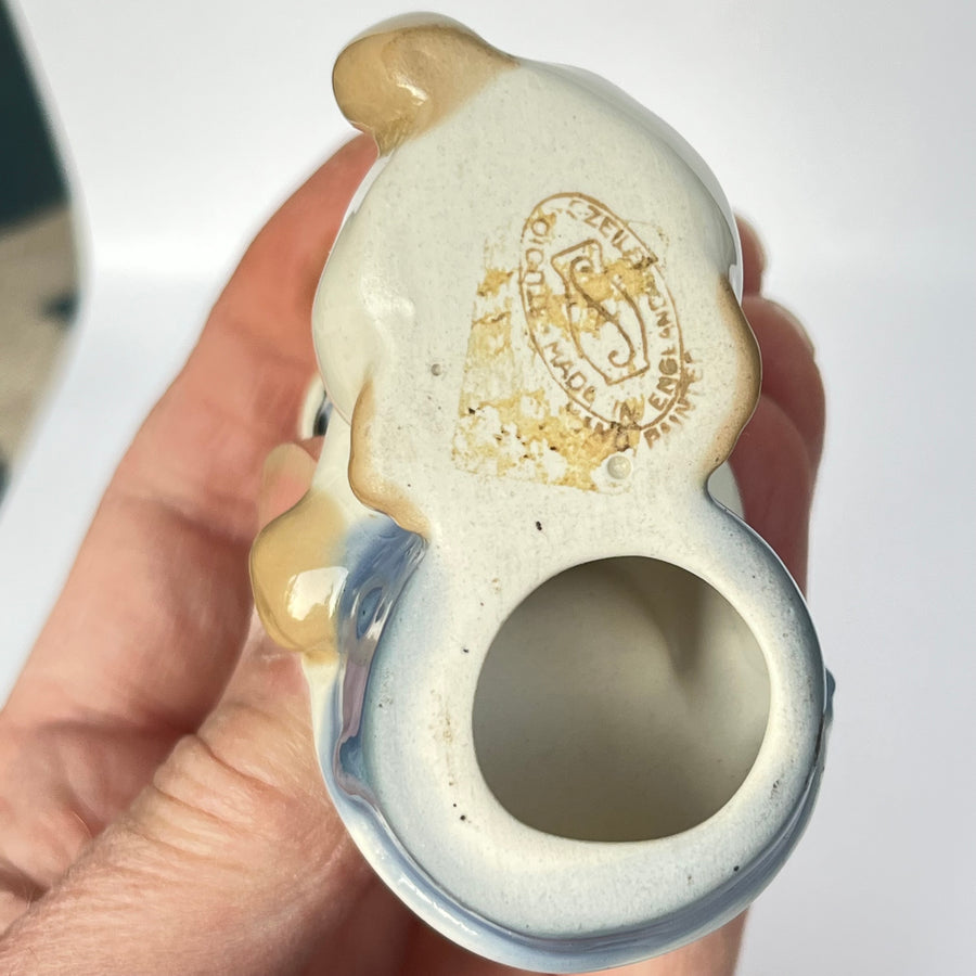 Vintage Szeiler Cat with Blue Bucket