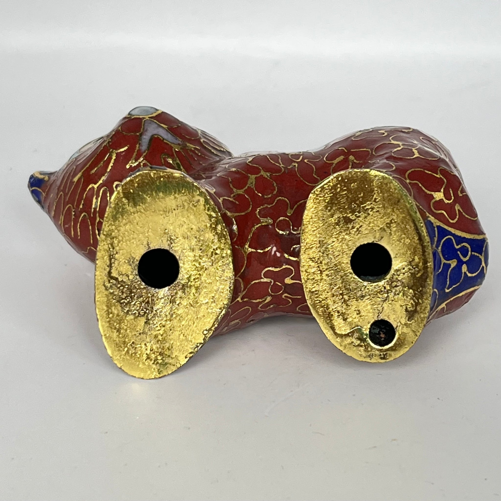 Vintage Cloisonne Standing Cat