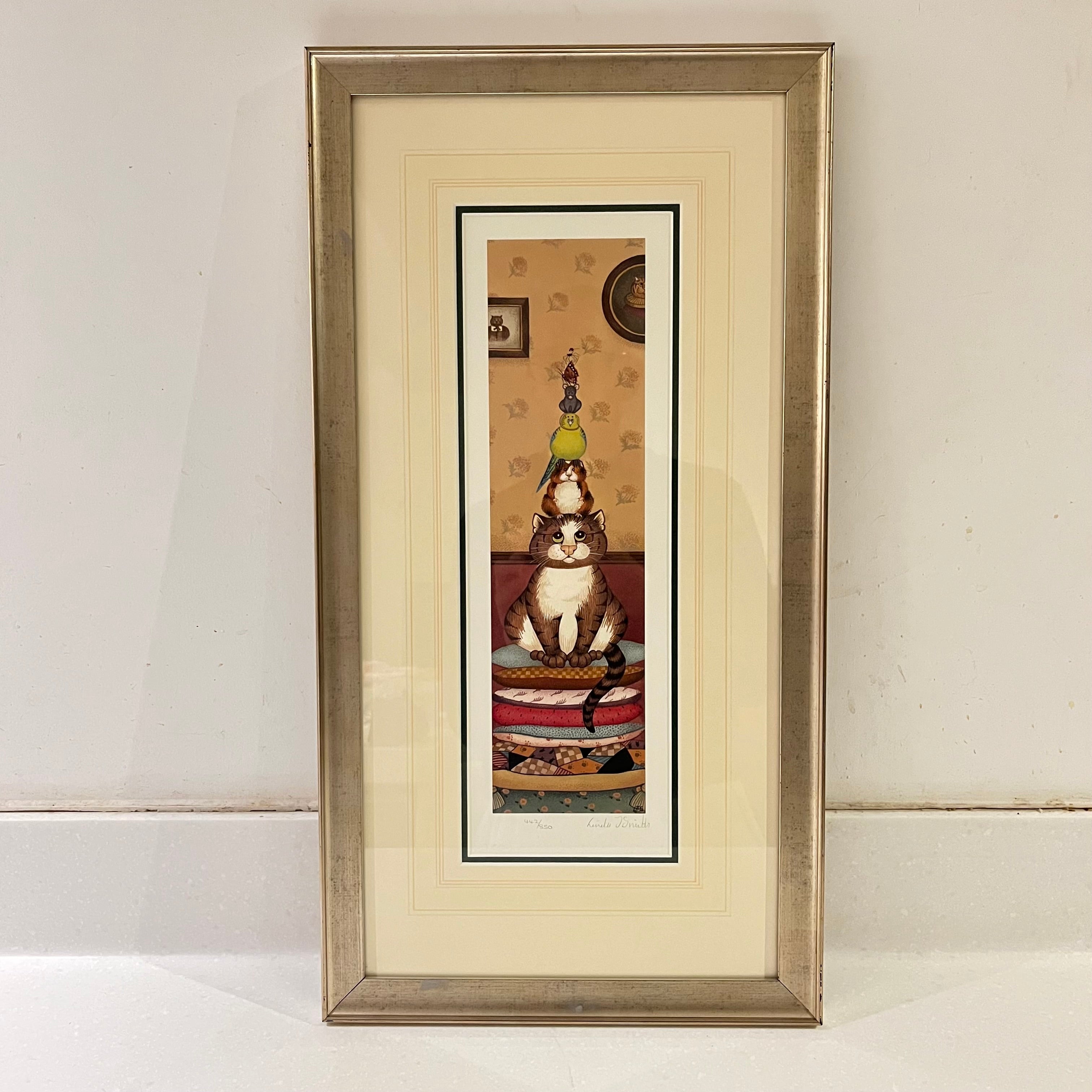 Balancing Act, Vintage Linda Jane Smith Framed Limited Edition Print