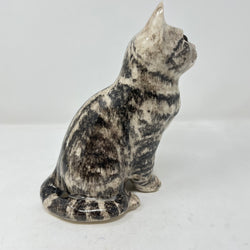 Winstanley Grey Tabby Cat Sitting Up - Size 3