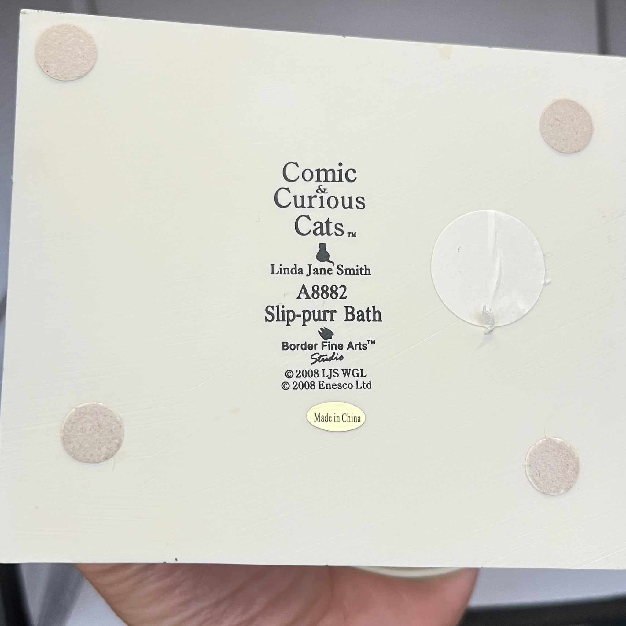 Vintage Slip-purr Bath Comic & Curious Cats A8882