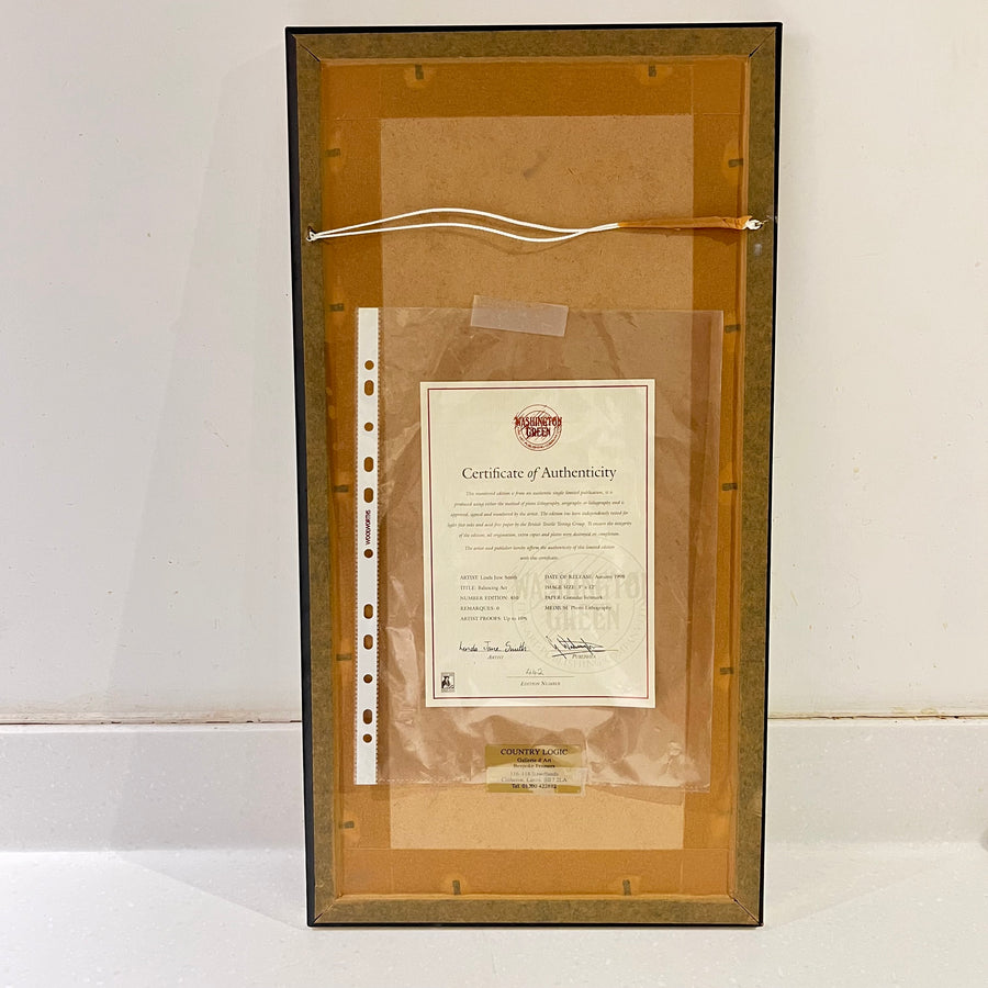 Balancing Act, Vintage Linda Jane Smith Framed Limited Edition Print