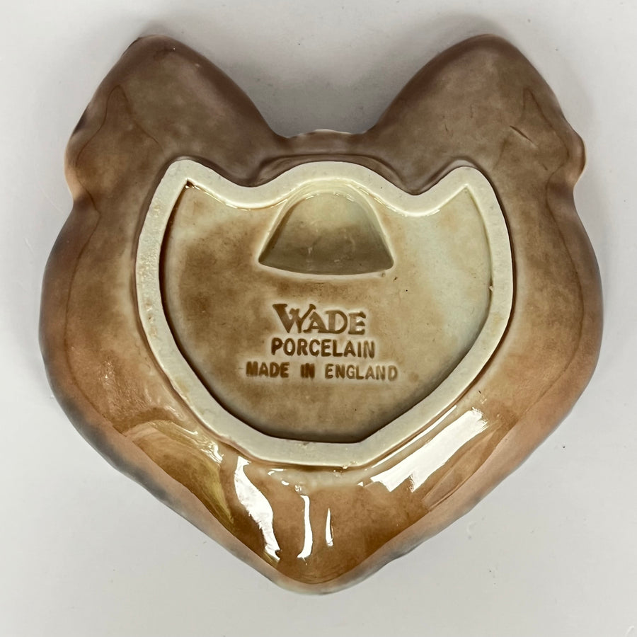 Vintage Wade Cat Face Trinket Dish