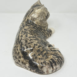 Winstanley Grey Tabby Lying Cat - Size 6
