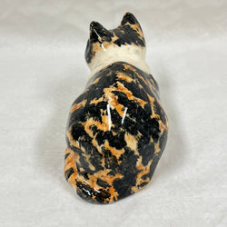 Winstanley Tortie & White Cat Crouching - Size 2