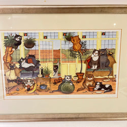 The Conservatory, Linda Jane Smith Vintage Framed Limited Edition Print