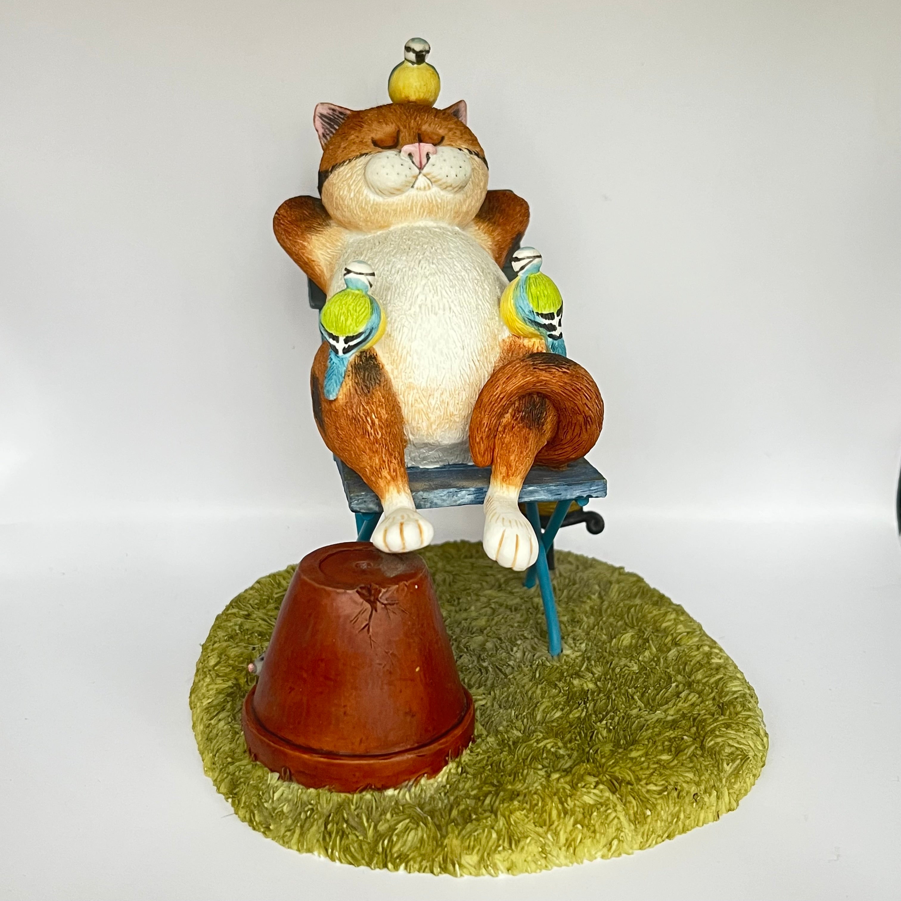 Vintage Contentment Comic & Curious Cats A1895