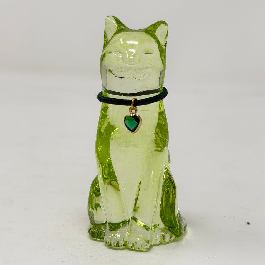 August Lucky Glass Cat