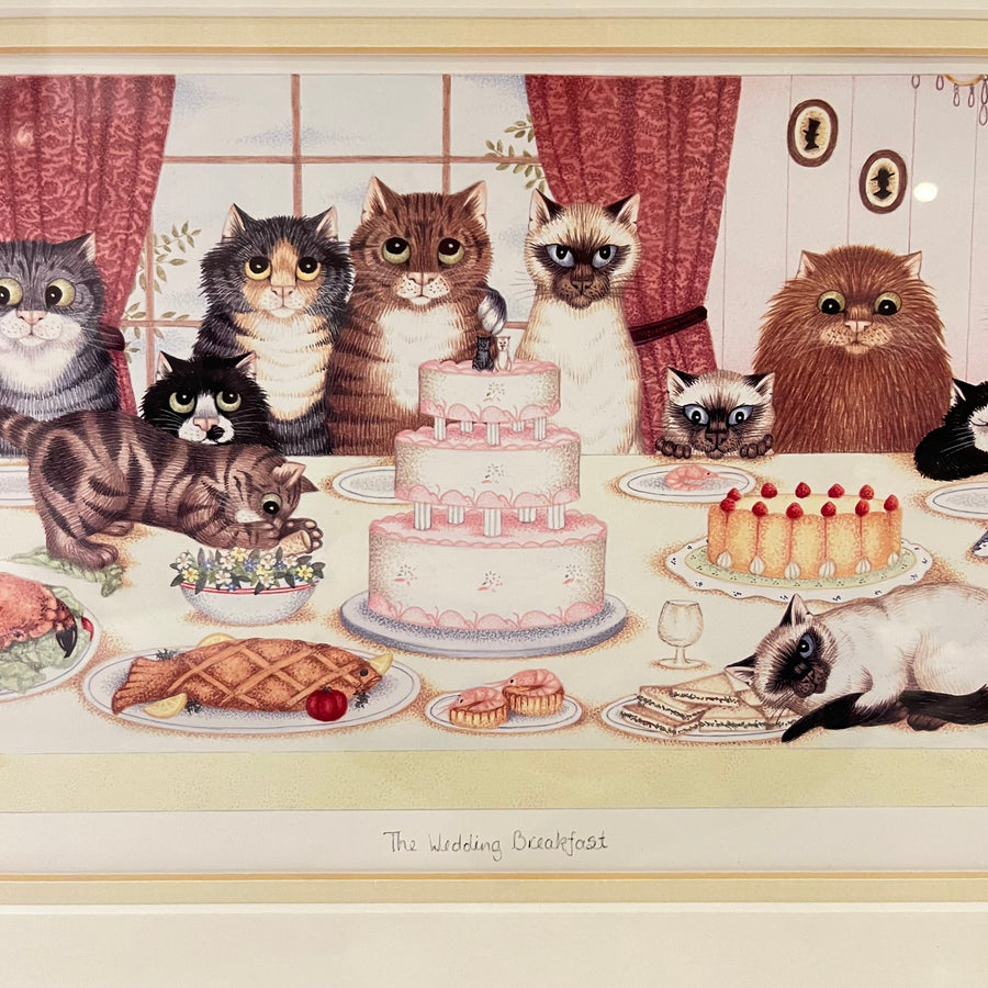 The Wedding Breakfast, Vintage Linda Jane Smith Framed Limited Edition Print