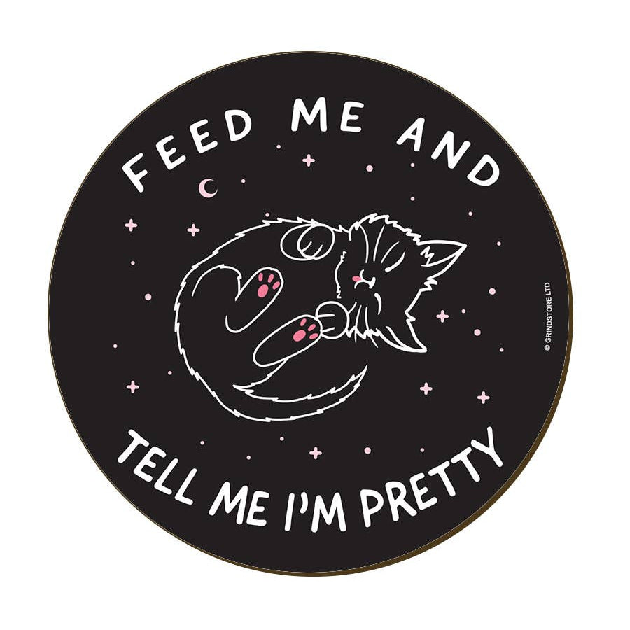 Little Shadow Feed Me & Tell Me I'm Pretty Circular Coaster