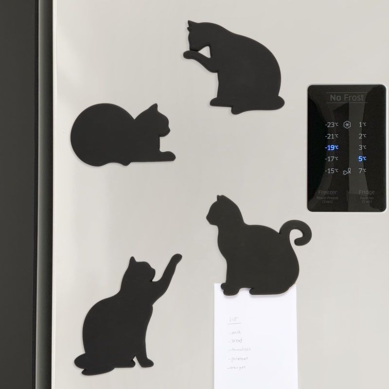 Black Cats Magnetic Coaster Pack