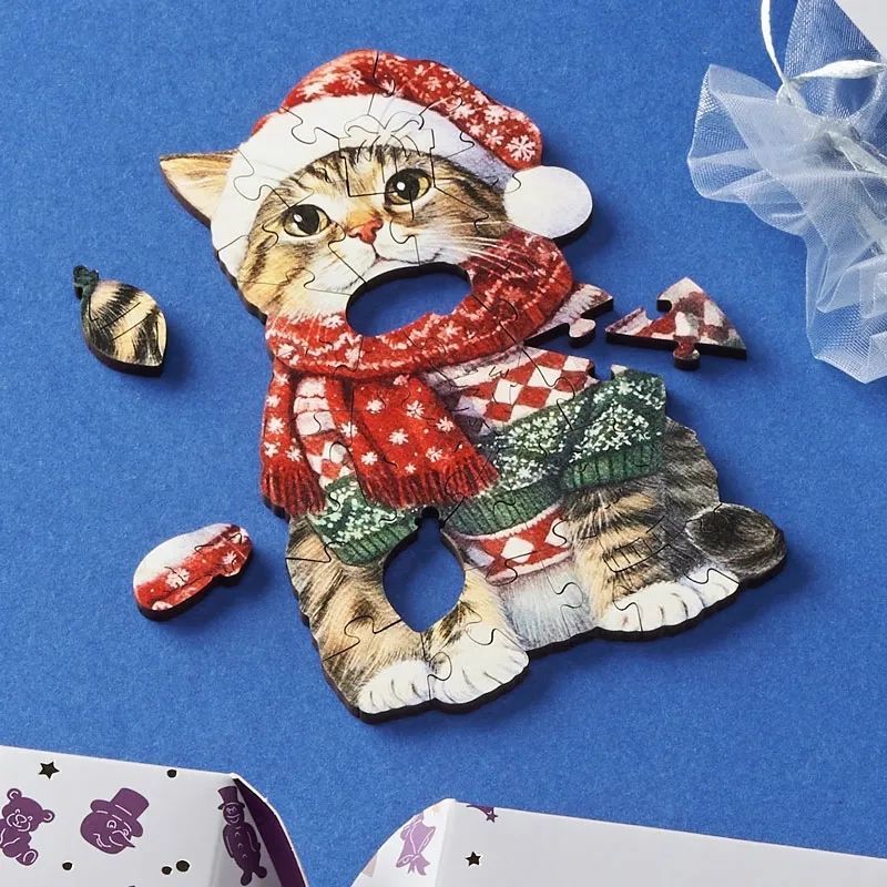 Festive Feline Cracker Puzzle
