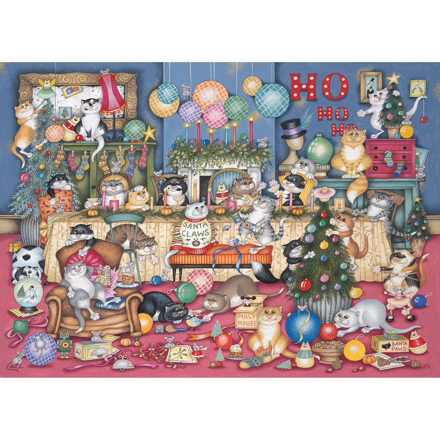 Crazy Cats Feline Festivities 1000 Piece Jigsaw