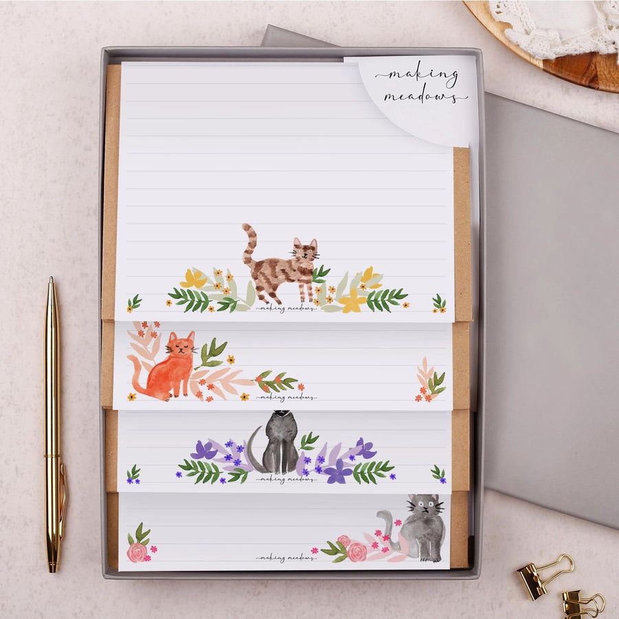 Feline Meadows Writing Paper Set
