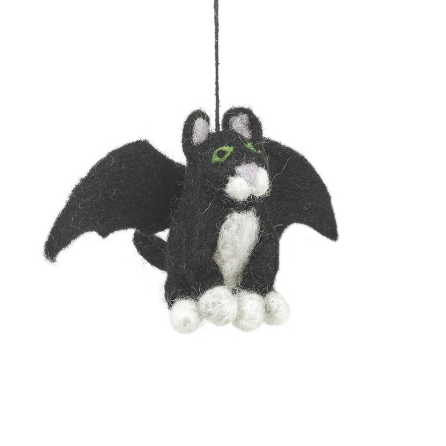 Handmade Felt Batty Catty Hanging Decoration