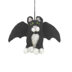 Handmade Felt Batty Catty Hanging Decoration