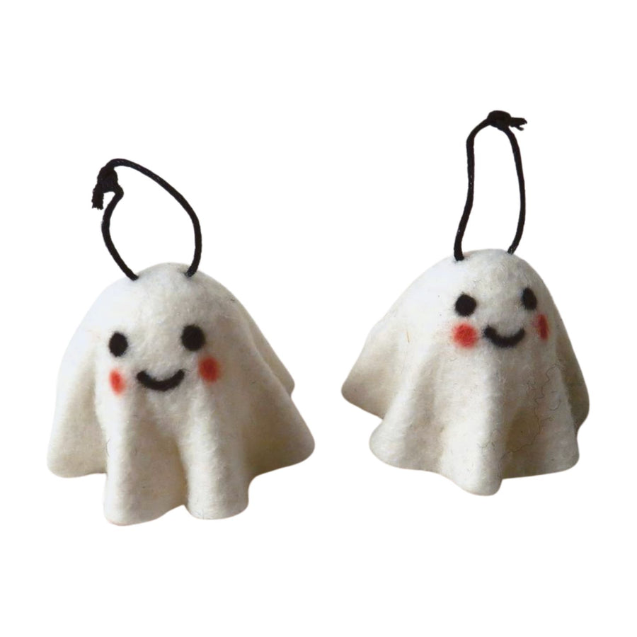 White Felt Ghost Hanging Decoration