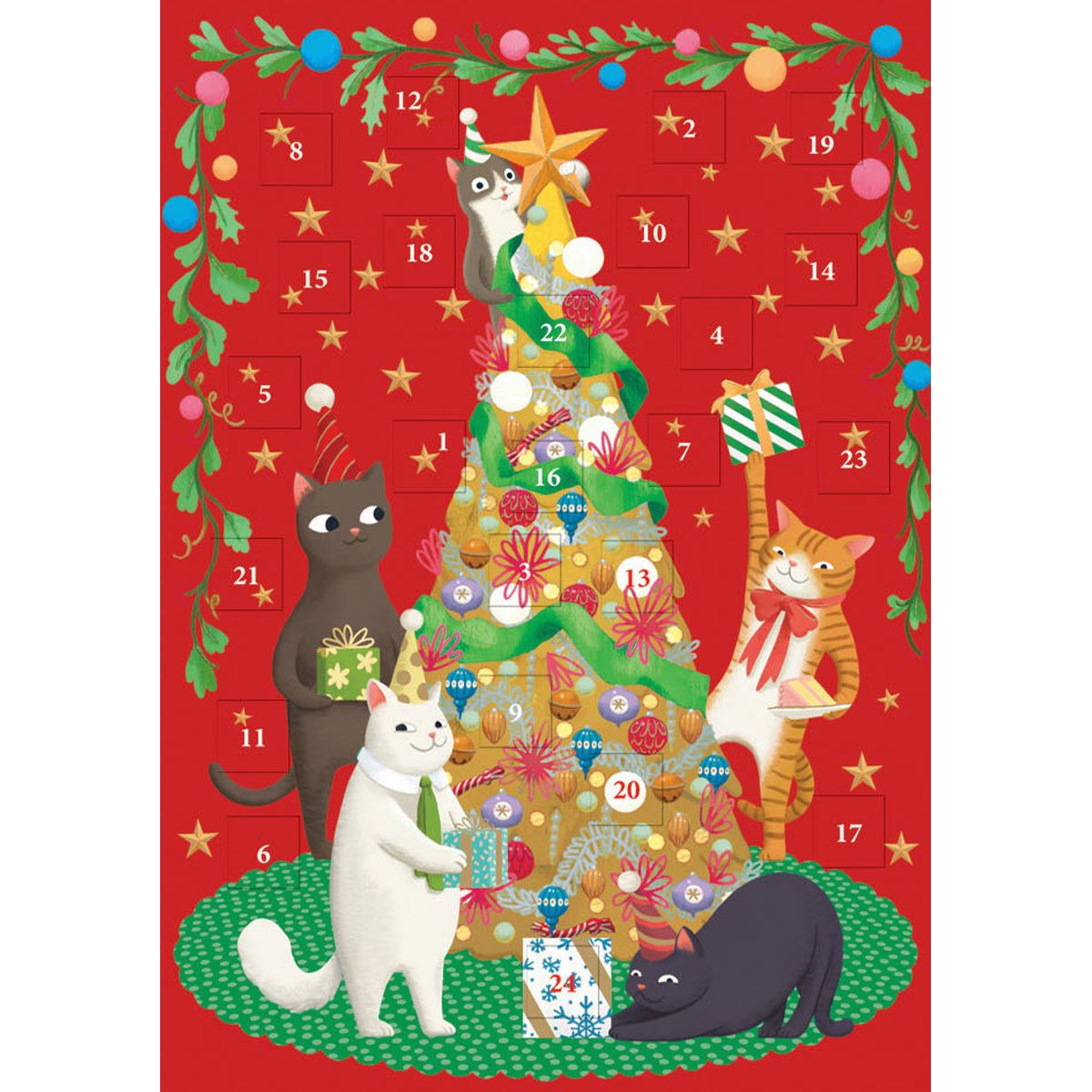 Festive Cats Advent Card