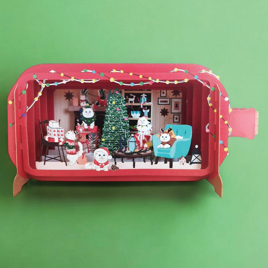Christmas Cats Pop-up Christmas Card