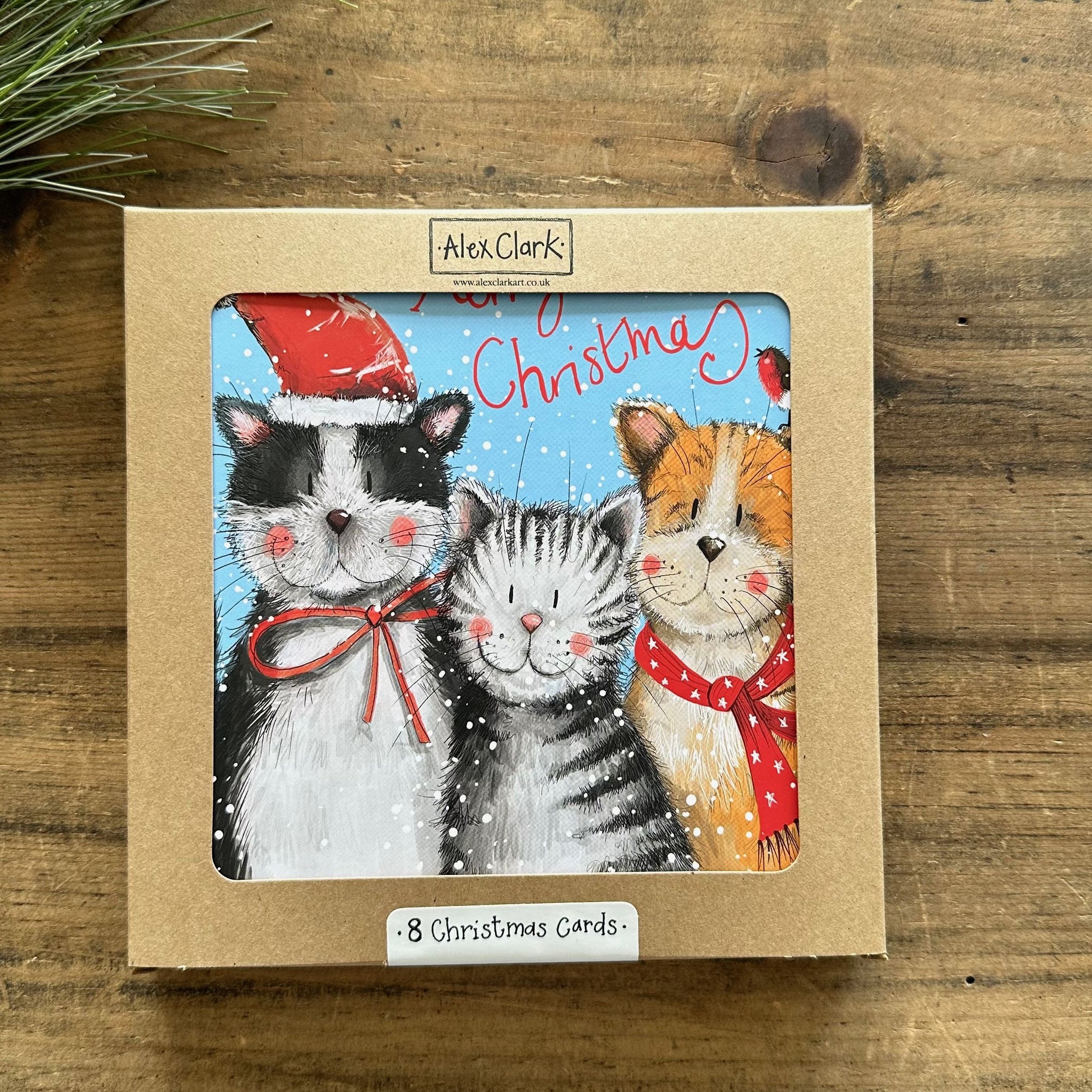 Festive Cats Cards, by Alex Clark